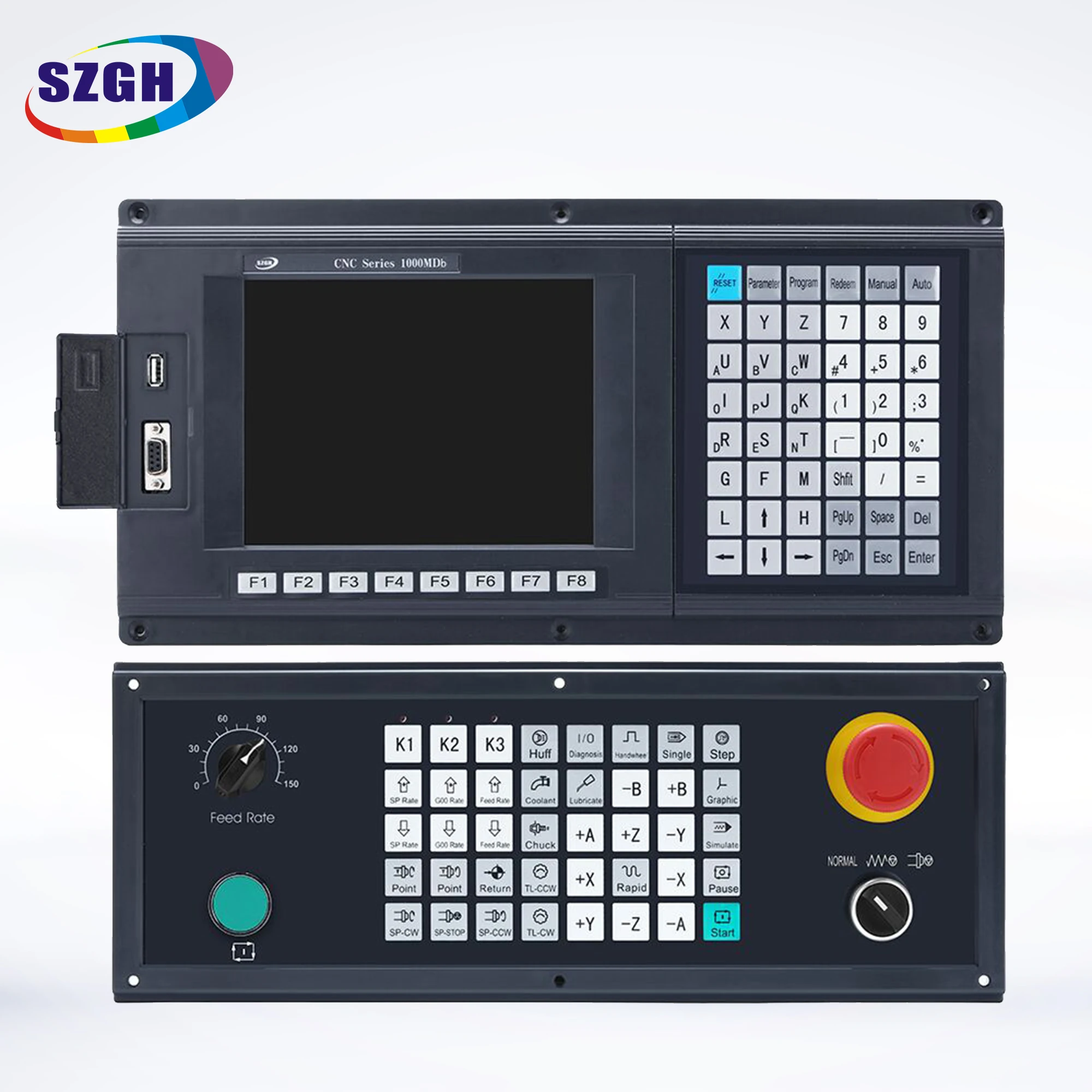 New Modbus Type 5 Axis CNC Milling  Controller for Big VMC Machine Centre Support PLC Ethernet Similar As GSK Motor Controller