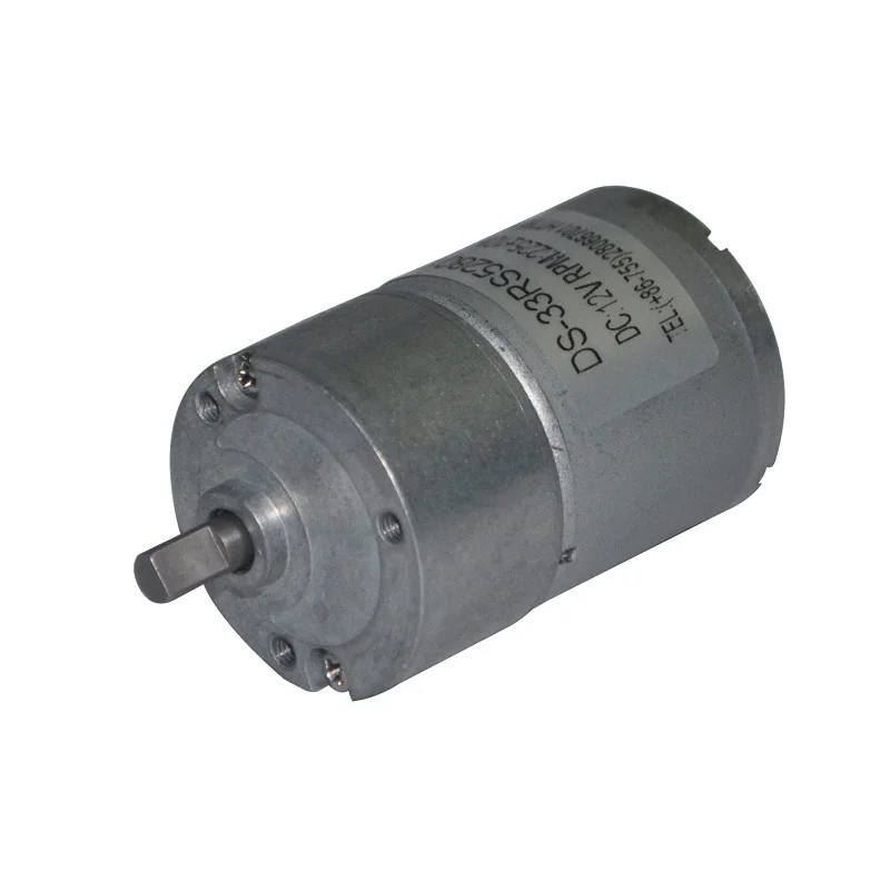 DSD-33RS3530 33mm DC 12V 24V Gear Motor High Torque Low RPM Spur Gearbox Reducer Box Electric Gear Motor 12 24 volt