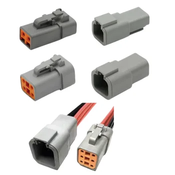 deutsch DTP 2pin 4pin 4pin connectors DTP series automotive deutsch Waterproof auto wire connectors DTP06 DTP04-6P-6S