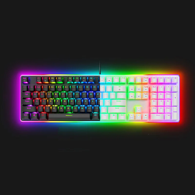 Royal Kludge RK918 Custom 108 Keys Clavier Gamer Rgb Laptop Computer Gaming Mechanical Pc Usb Keyboard and Mouse