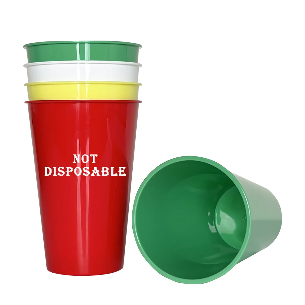 16OZ Plastic Tumblers Reusable Drinking Cup for Summer Glasses Unbreadable  Plastic Stackable Juice Tumblers TOP Dishwasher Safe