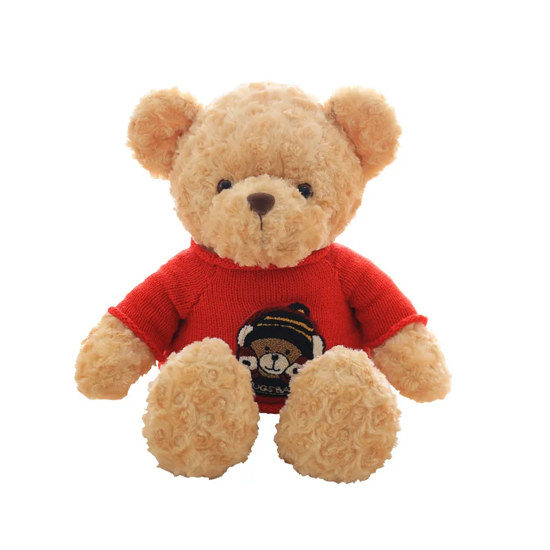 Custom Size Dressed Sweater Teddy Bear Plush Toy Children and Birthday Gifts