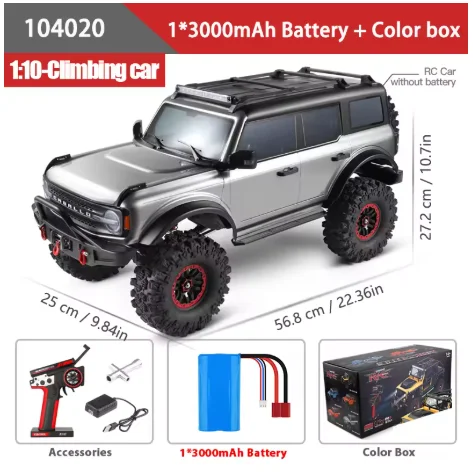WLtoys 1/10 Rock Crawler RC Car - 4WD Electric Off-Road Vehicle