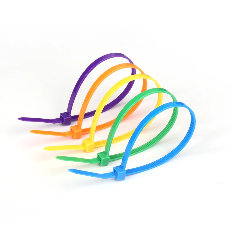 Haitai Ce Rohs Hampoolgroup Self-locking Colourful Pa66 Zip Ties Better Quality 7.0*350MM Round Circle Head Nylon Cable Tie