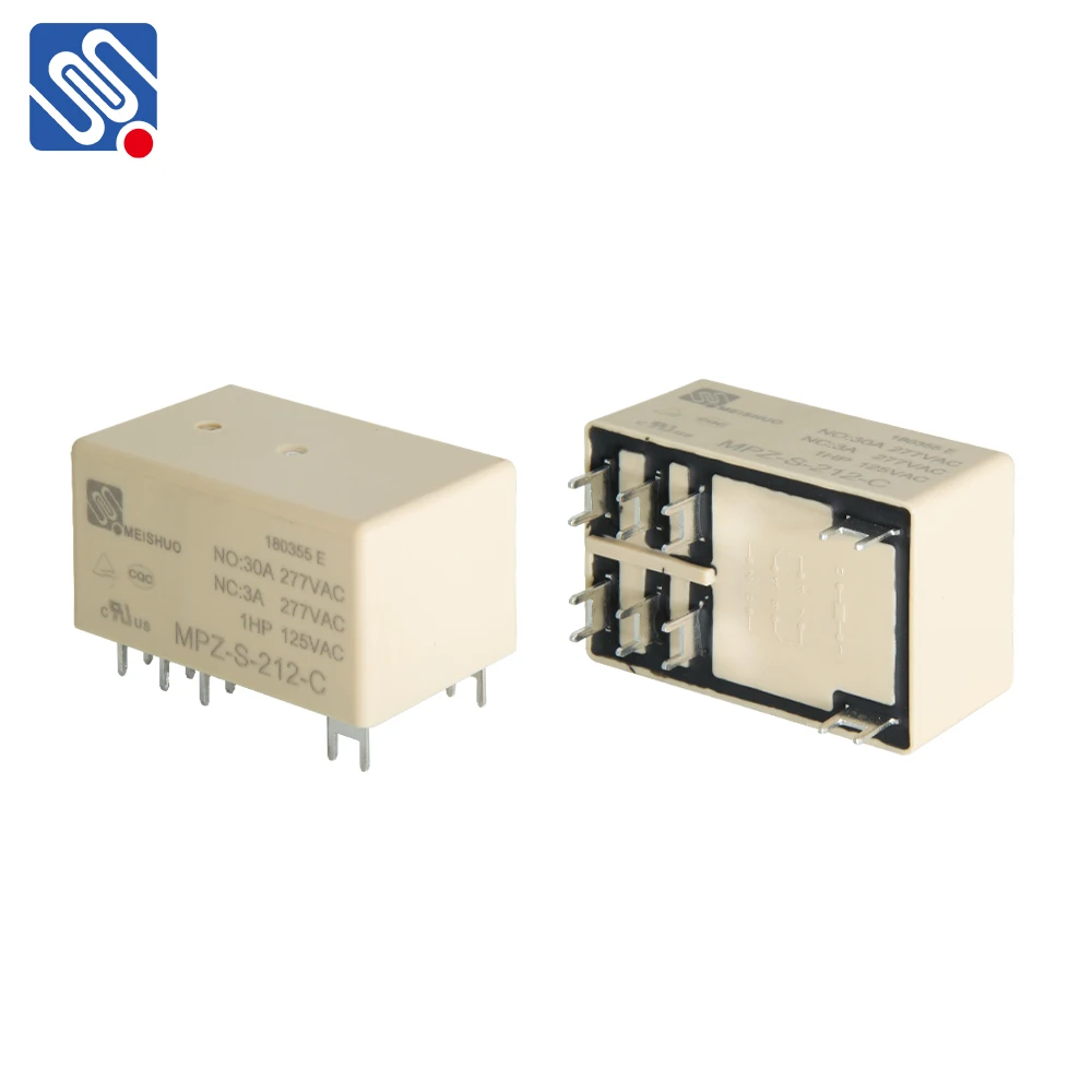 High Quality MPZ-S-212-C Air Conditioner Relay High Power 277V AC 2 Group 30A Silver Alloy Miniature Size Sealed