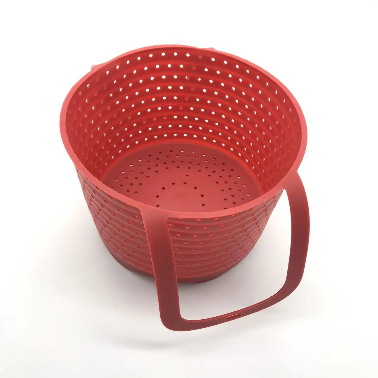 Лидер продаж Прямая поставка с завода силиконовая корзина фильтром для фруктов и овощей складной паровой лоток многофункциональный