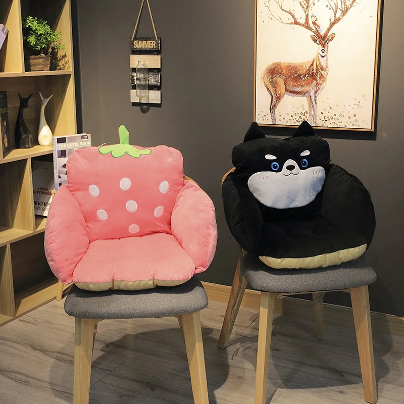 Cartoon Design Animal Fruit Shape Learning Sofa Chair Children Baby Sitting Sofa Cushion Plush