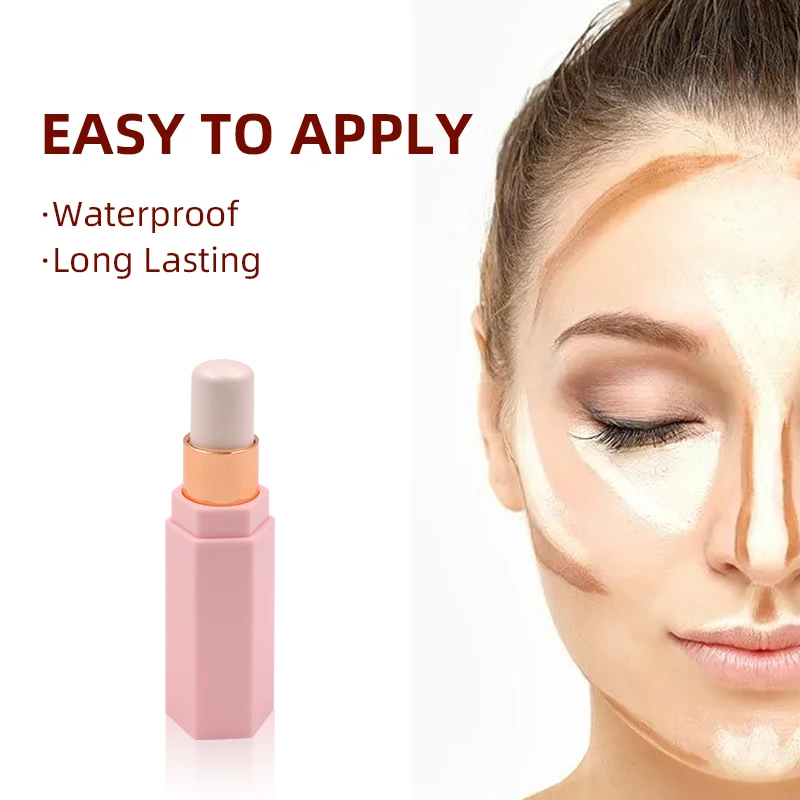 Easy to Carry Highlighter Makeup Face Multi-Use Glow Shiny Bright Smooth Lightweight Highlighter Stick factory