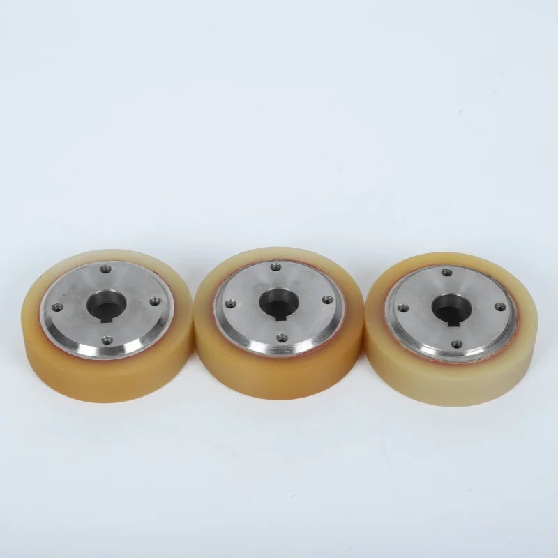 product abrasion resistant polyurethane rubber wheel agv  for high temperature resistant rubber wheels up to 120 degrees-6