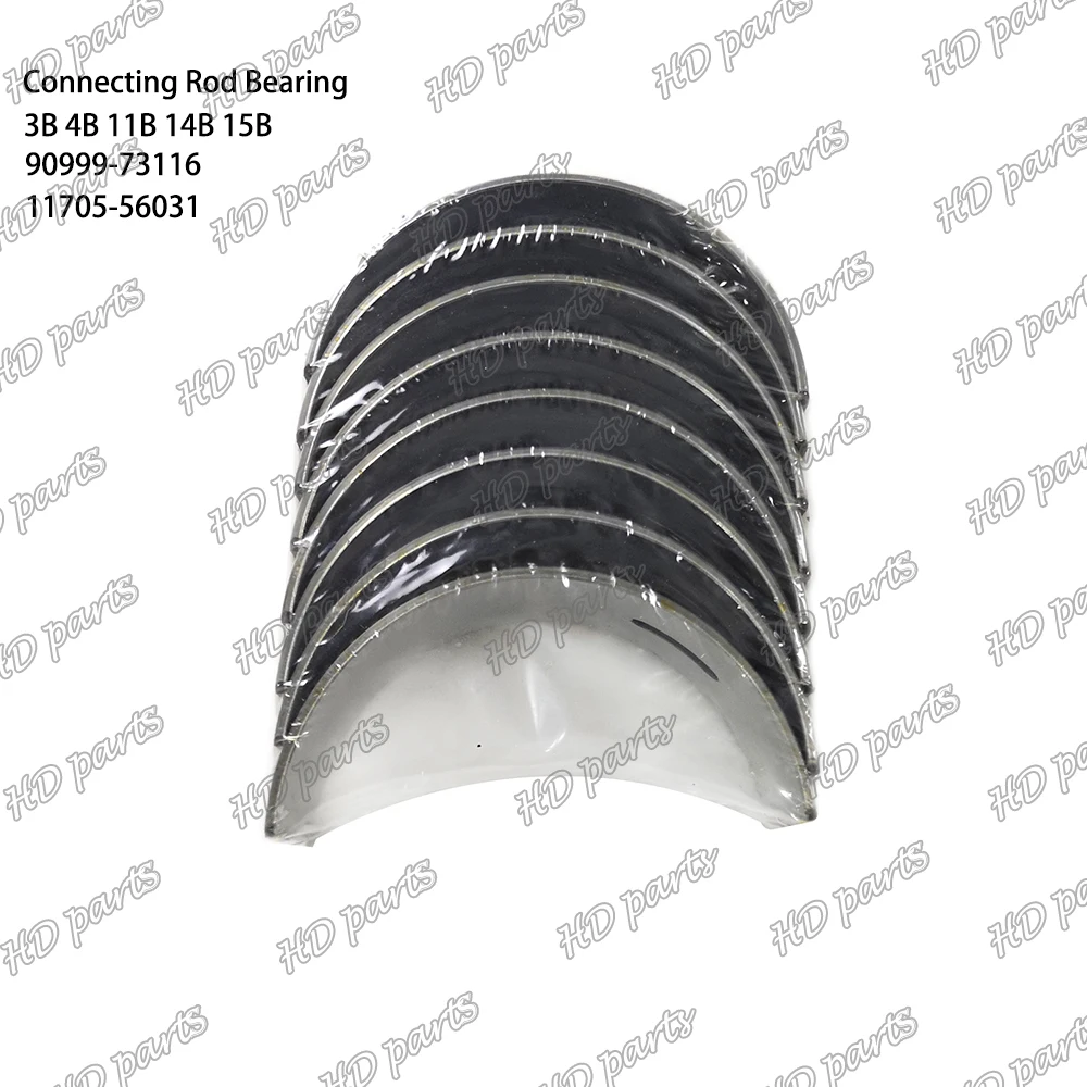 3B 4B 11B 14B 15B Connecting Rod Bearing 90999-73116 11705-56031 Suitable for Toyota Engine Parts