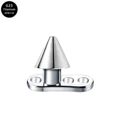 Fashion G23 titanium tapered subdermic implants F136 Titanium  Dermal Anchor women's body piercing accessories