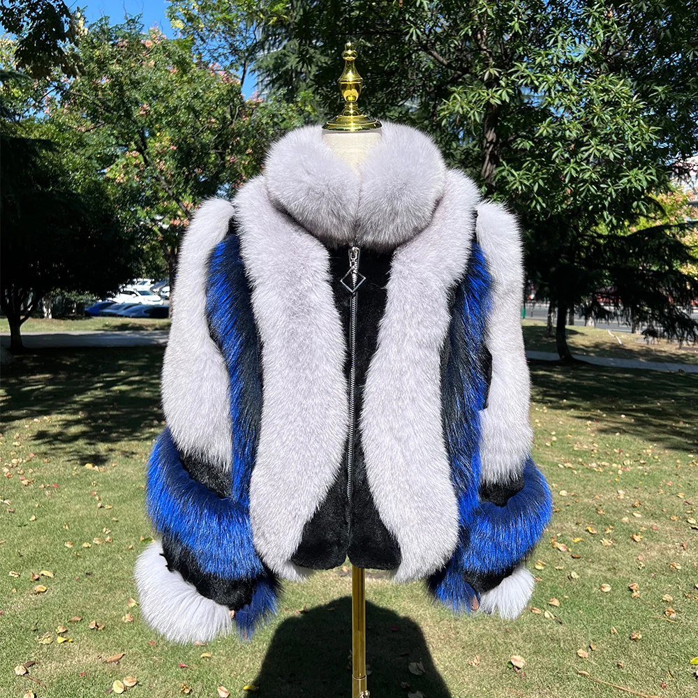 2026 Winter Wear Fashion Women fox Fur Coat Real Silver fox Fur Luxury  Jacket Natural Finland fox Fur Plus Size Coat