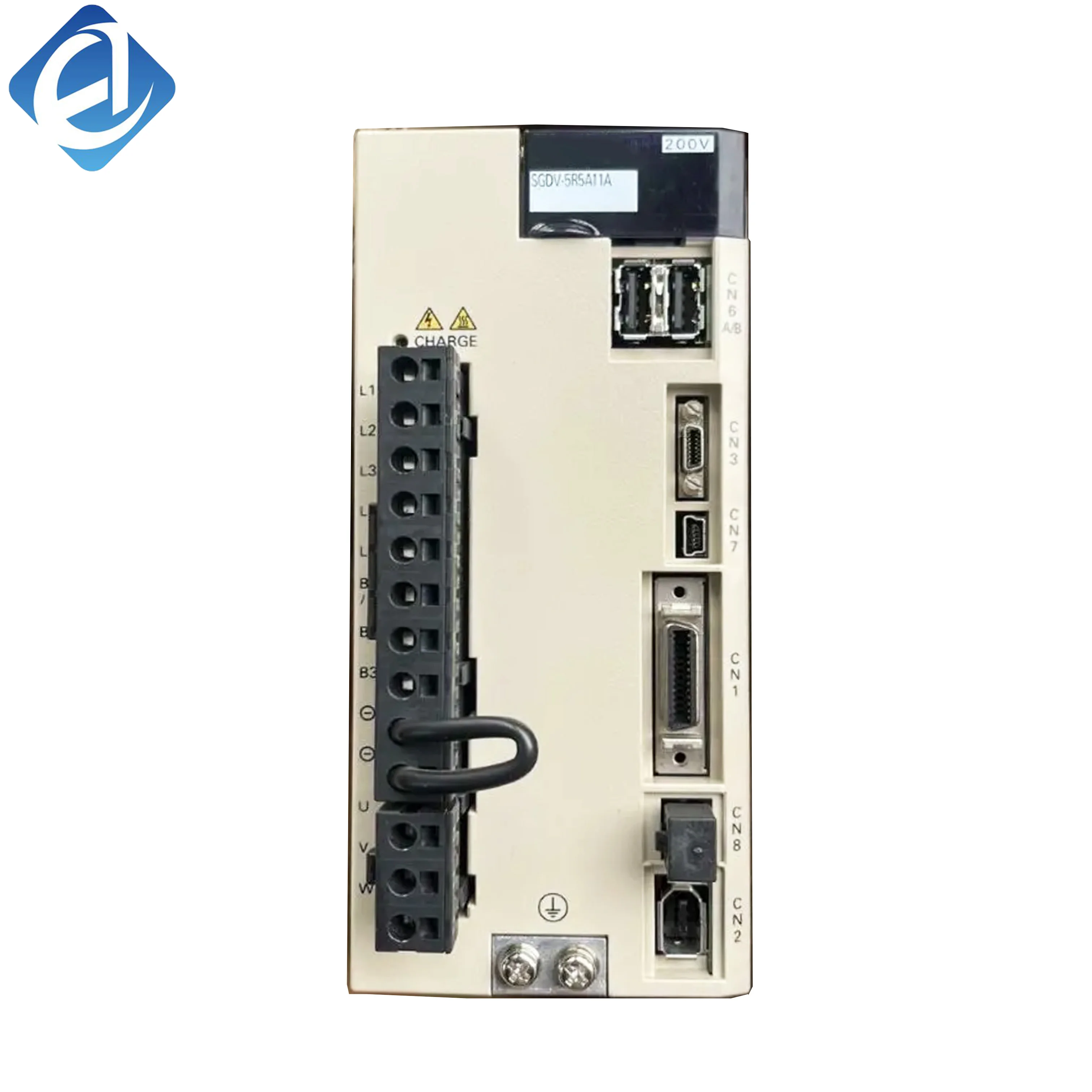 New Original SGDV-5R5A11A Yaskawa Sigma V SGDV series servo driver, matching servo motor for precise position, speed and torque control in industrial automation motion control systems.