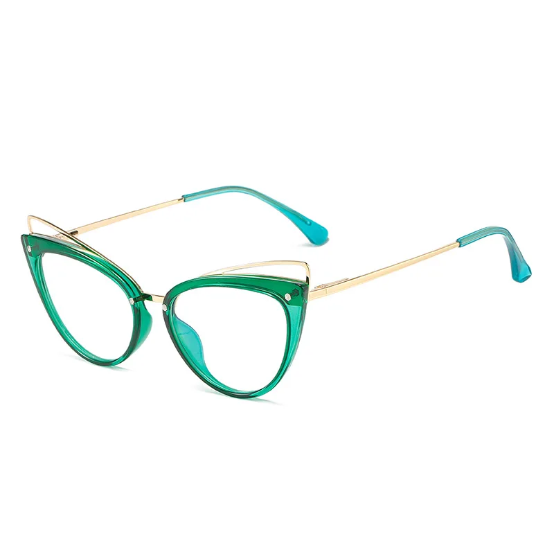Clear Lens Frame Cat Eye Reading Glasses Female 2024 Trendy Fashion Computer Glasses for Women Optics Eyeglasses Anti Blue Light