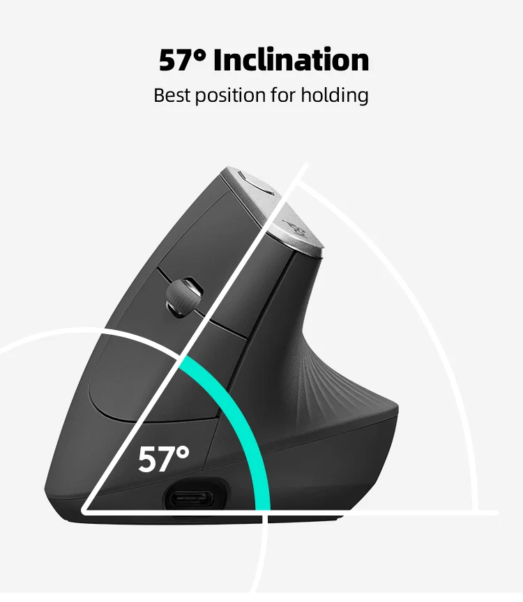 Logitech MX Vertical Mouse - Ergonomic Wireless Control