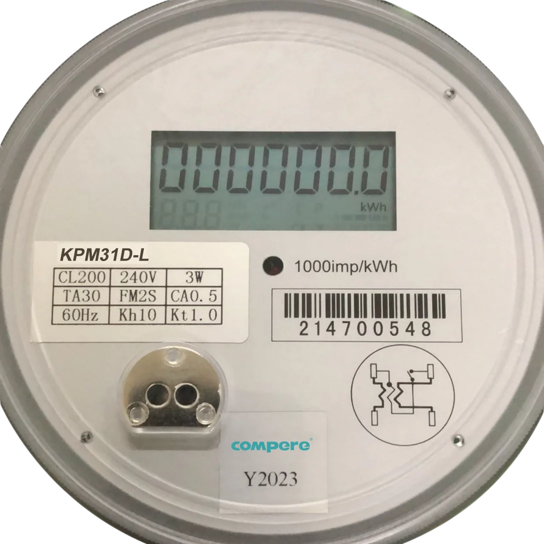 Bidirectional Single Phase ANSI Socket Energy Meter FM 1S 2S 12S With Optical Infrared RS485 Interface