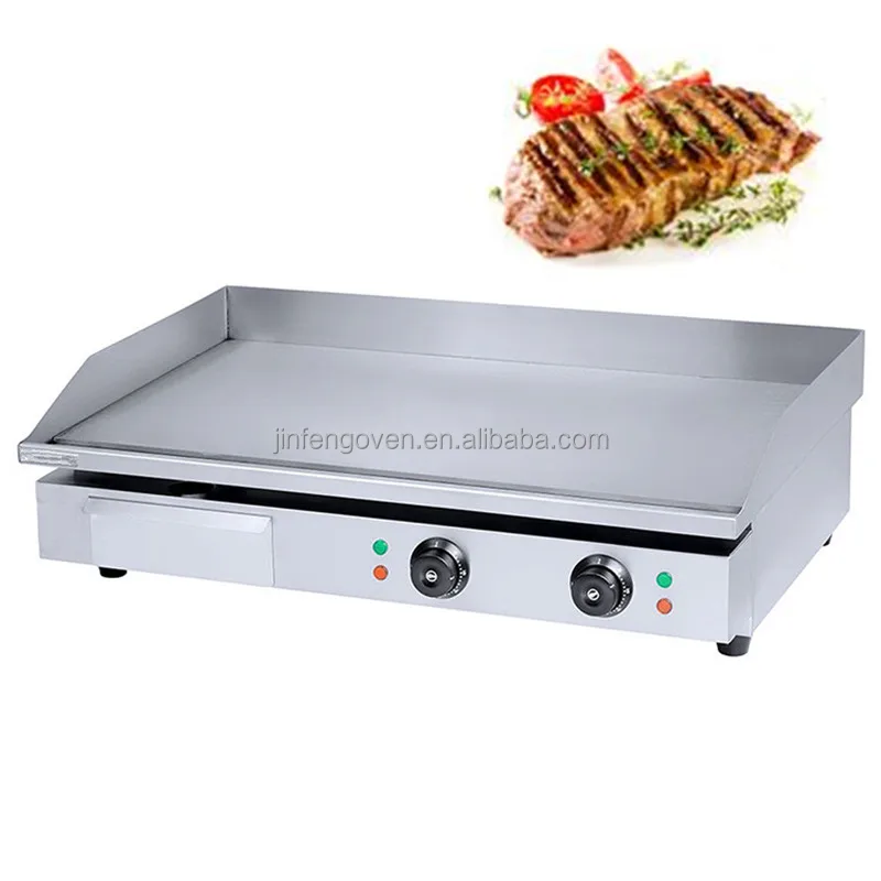 High Anti Fryer Gas Griddle Indoor Countertop Electric Griddle / Contact Grill for Restaurant