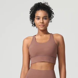 Women Gym Clothes Fitness Clothing Workout Backless Crop High Support High Impact Sports Bra Yoga Sets for Women Active Wear Bra