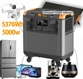 Factory wholesale 5000W Portable Power Station Multiple AC Outputs Solar Generator with Fast Shipping Competitive Price