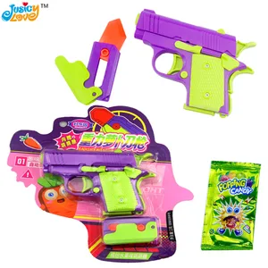 Hot Selling Gravity Knife and Gravity Pistols Gun Toy With Popping Candy