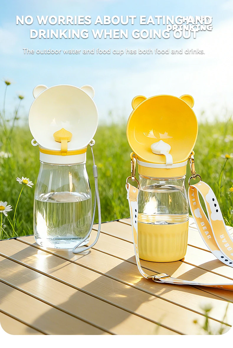 NEW Dog Go Out Drinking Cup Pet Portable Accompanying Cup Slant Cross Type One Drinking Water Feeding Kettle Pet Drinking Water factory