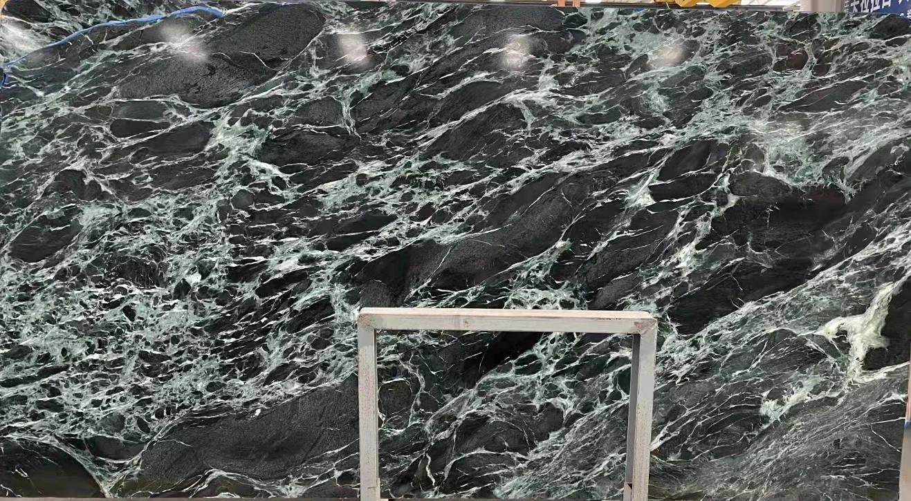 Wholesale Popular Green Marble Italy Classical Green Marble with White Veins