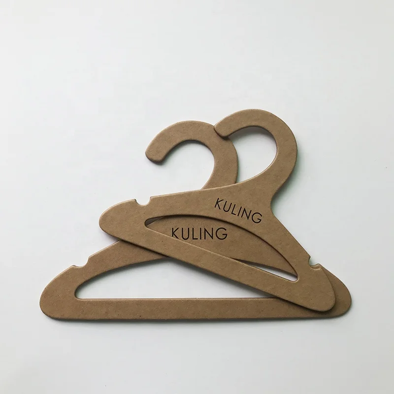 Custom Logo Dolls Clothes Cardboard Hangers Recyclable Paper Pet Hangers