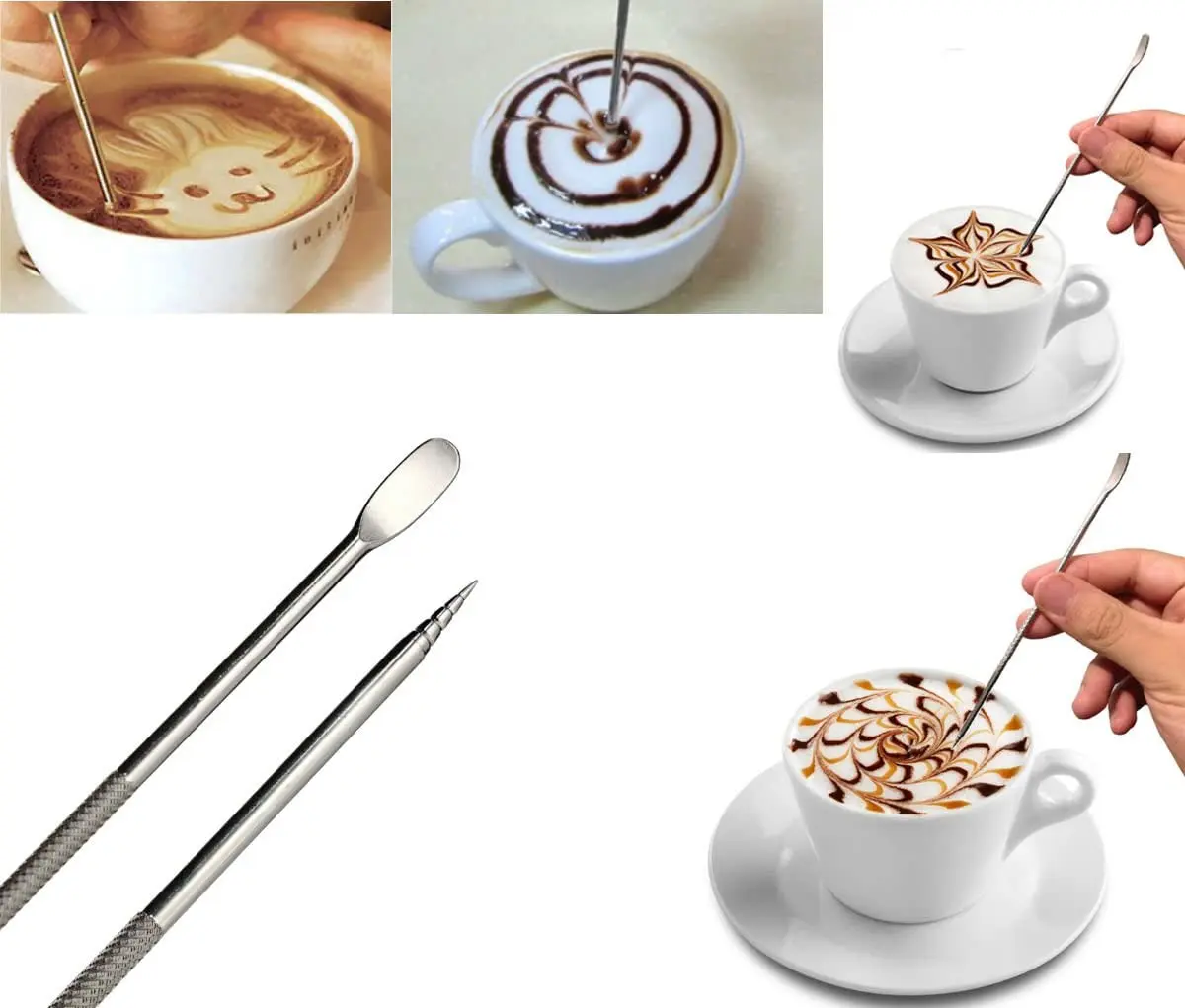 Coffee Fancy Art Needle Barista Tool, Coffee Decorating Latte Art