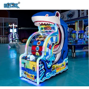 Indoor Shark Wheel Ticket Game Arcade Redemption Machine Coin Pusher for Amusement Park Use