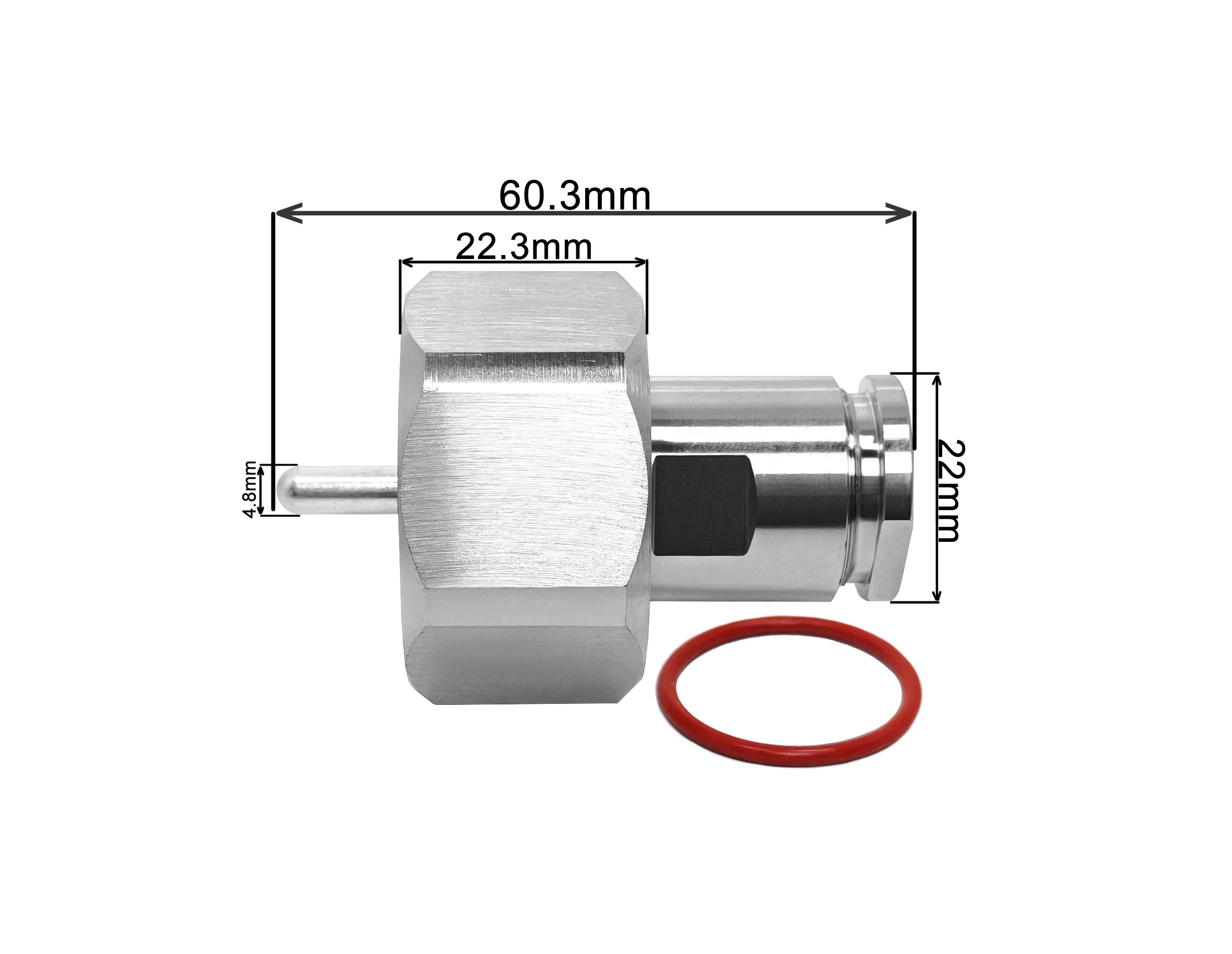Factory Supplier 50Ohm RF Coaxial Adapter Connector Copper LC Male Plug for RG217 Coaxial Cable Rohs Approval