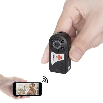 Mini Q7 WIFI P2P Surveillance DVR IOS Android night vision take real time video and photo wifi Remote Camera