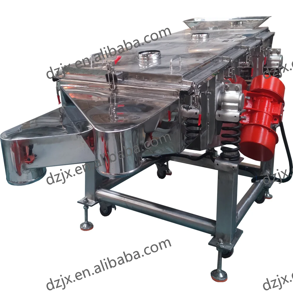 DZJX  Industrial Automatic Linear Vibrating Screen Sieve Machine Machine India for Sand Rapeseed Flour Powder