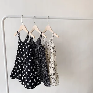 5185/All Match Dot Summer Suspender Mother and Child Dress