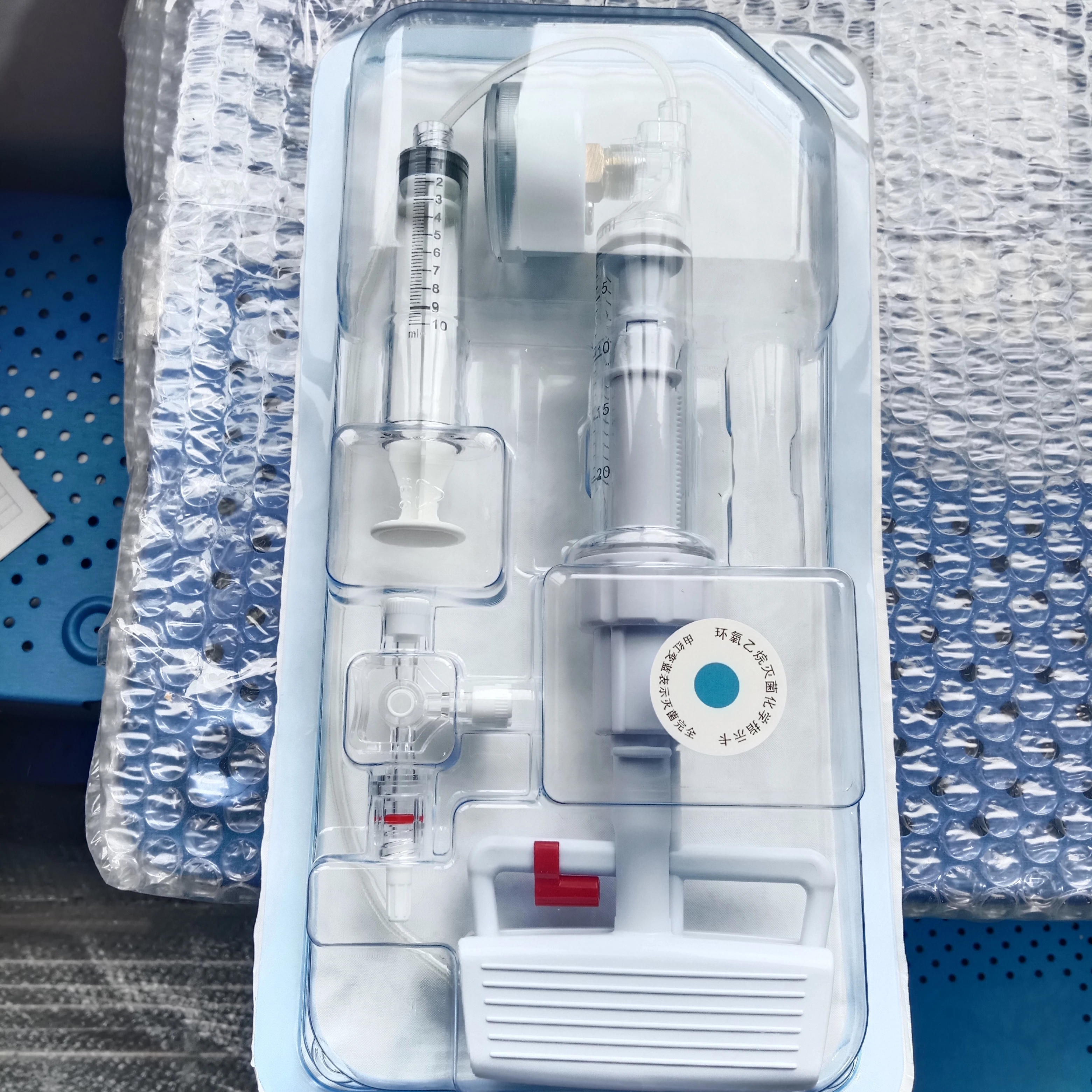 Geasure Bone Cement Orthopedic Hemostasis Valve Set Type Balloon Filling Inflation Equipment for Vertebral Body Forming