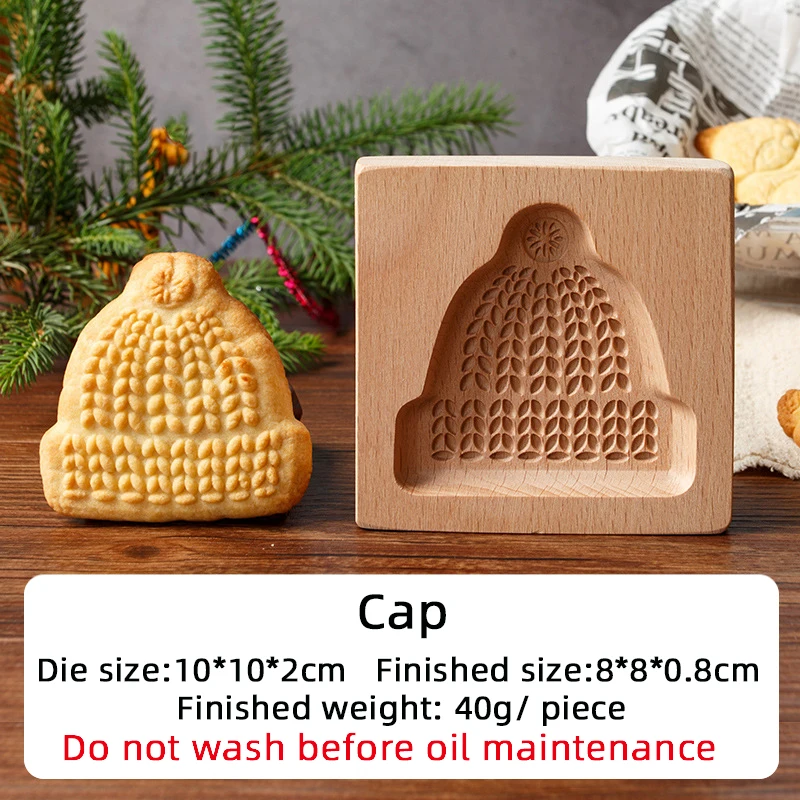 Light-En Bois 3D Cookie Gaufrage Timbre Moules SabléS Moule De Cuisson Moule De DéCoration De