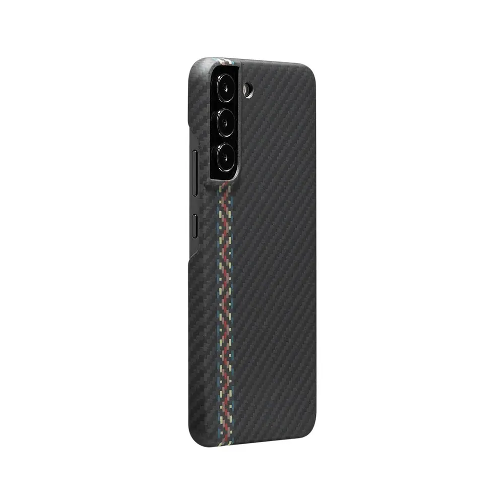 Carbon Fiber Phone Case For Samsung Galaxy S22+ Weaving Luxury Cell Skin Friendly  Anti Fall Drop SJK489 Laudtec manufacture