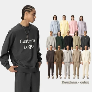 DIY Logo Pattern OEM Unisex Oversize Sweatshirt Plus Size Custom Embroidered Women Crewneck Sweatshirt Men's Sweatshirt