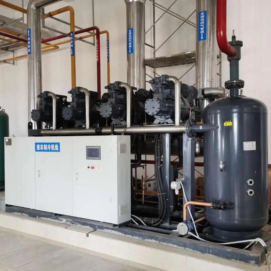 High productivity automatic motor driven spiral freezer for slaughterhouses