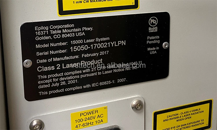 Encoder Label Nameplate Professional QR Code Metal Nameplate for Equipment Tracking and ...