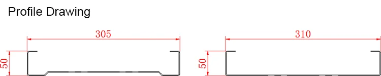 XHH-310-profile drawing