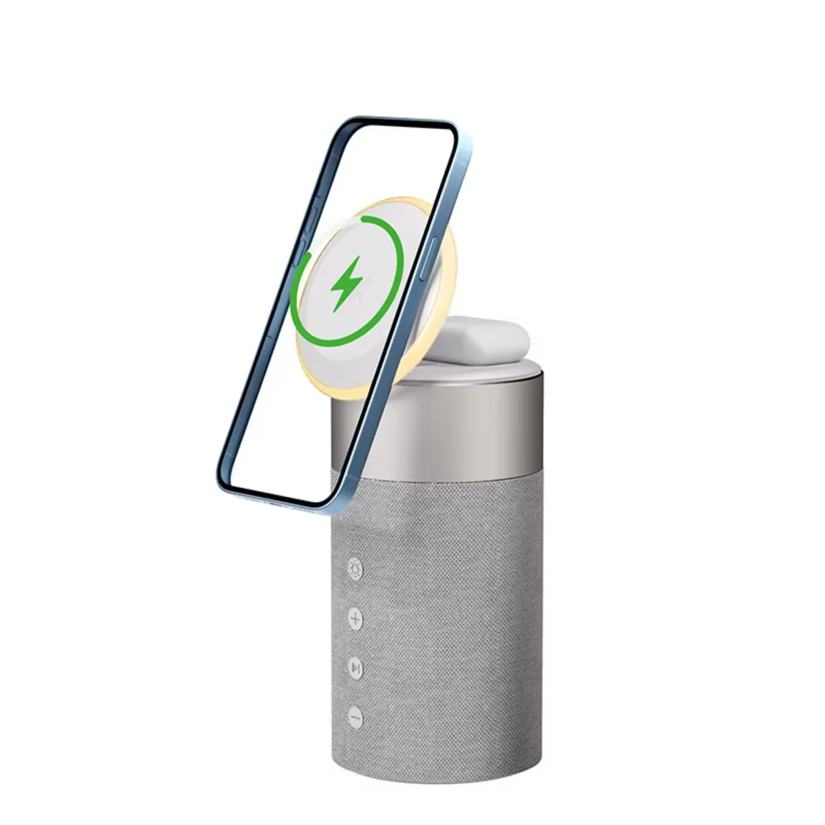 2025 Hot-Selling Magnetic Subwoofer Wireless Charging for Speaker RGB Adjustable Night Rechargeable