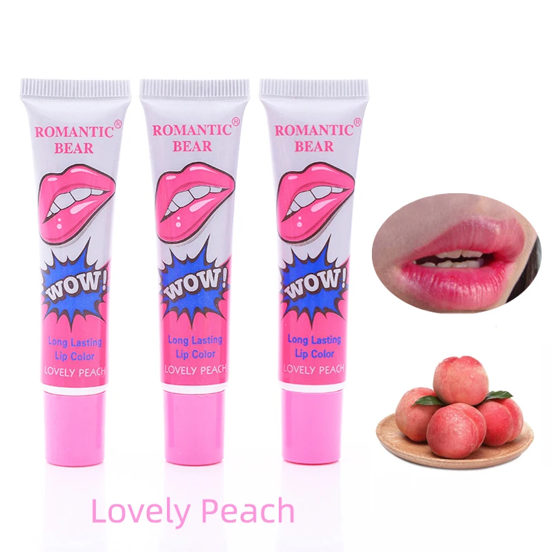 Rb01a Romantic Bear Waterproof Wow Magic Peel Off Lipstick Tattoo Lip