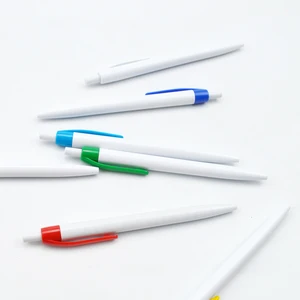 Cheap Price 1.0mm Black Ink Logo Printed Plastic Roller Ball Ballpoint Pen for School