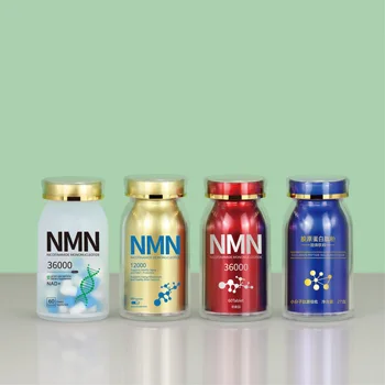 Customized 150ml Healthy Empty Pill Bottle Capsule Plastic Packaging Crown Cap Sealing with Silk Screen Printing