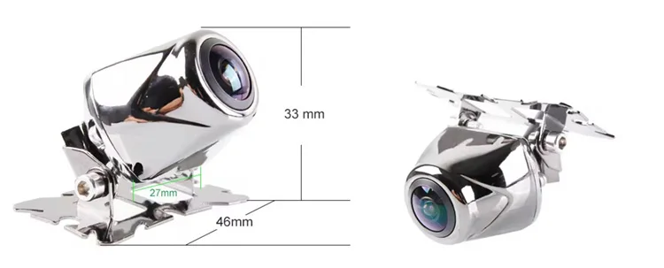 Stainless Steel Auto Small Color Wide View Angle Waterproof HD Car Rear View Camera details