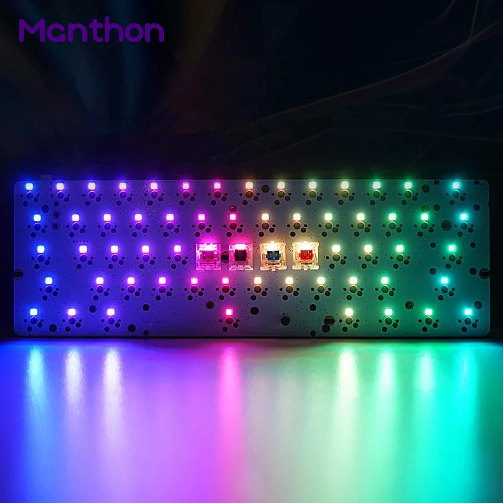 RGB светодиод для клавиатуры. DIY Kit hot swappable RGB. Калькулятор с RGB подсветкой.