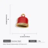 Bell oil drop diamond pendant-red