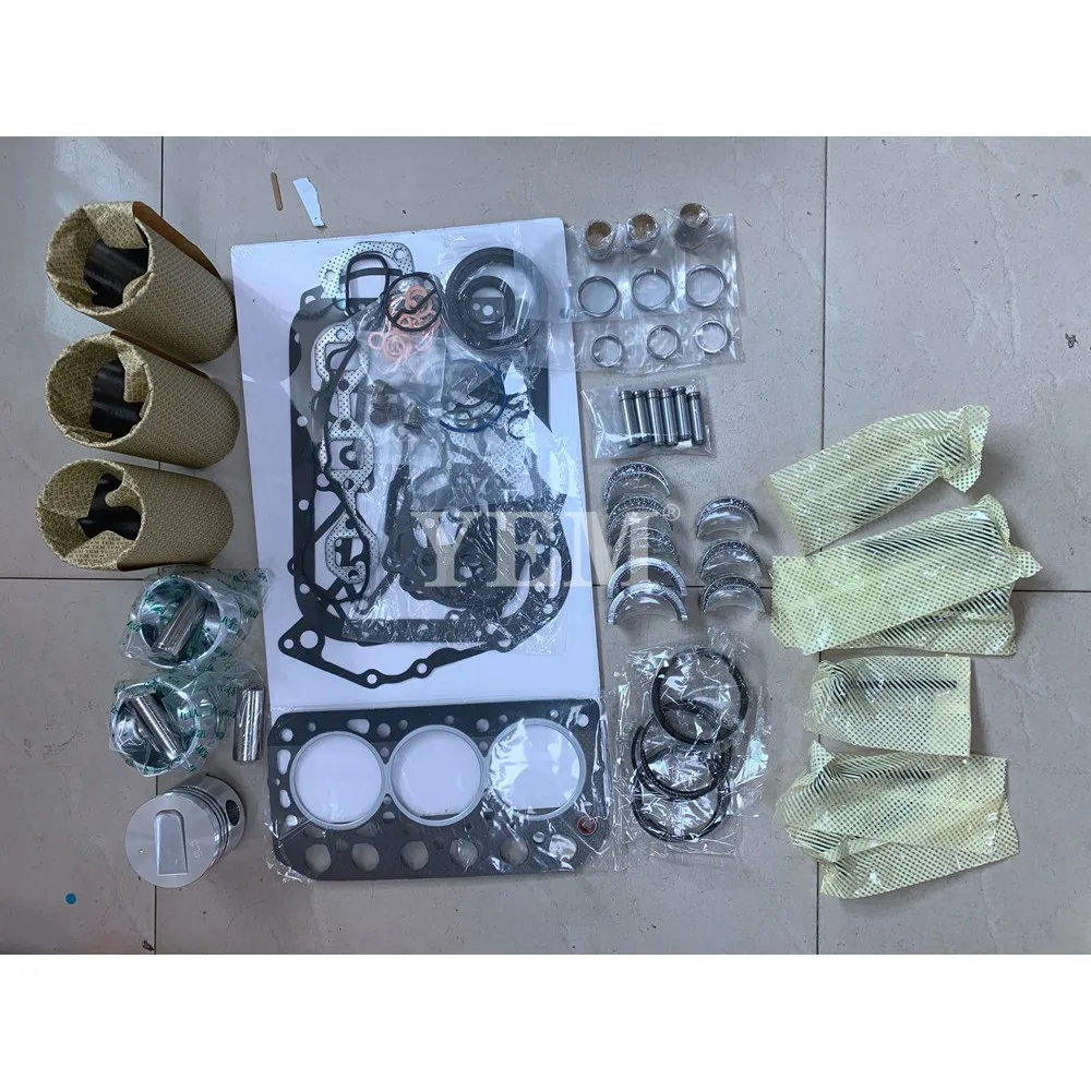 S3L Overhaul Kit With Cylinder Gaskets Set Piston Rings Liner Bearing Valves for Mitsubishi