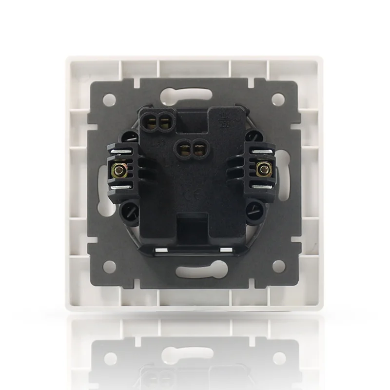 European Standard Modular Switch With Socket Plates 2 Gang 1 Way 2 Way Wall Light Switch