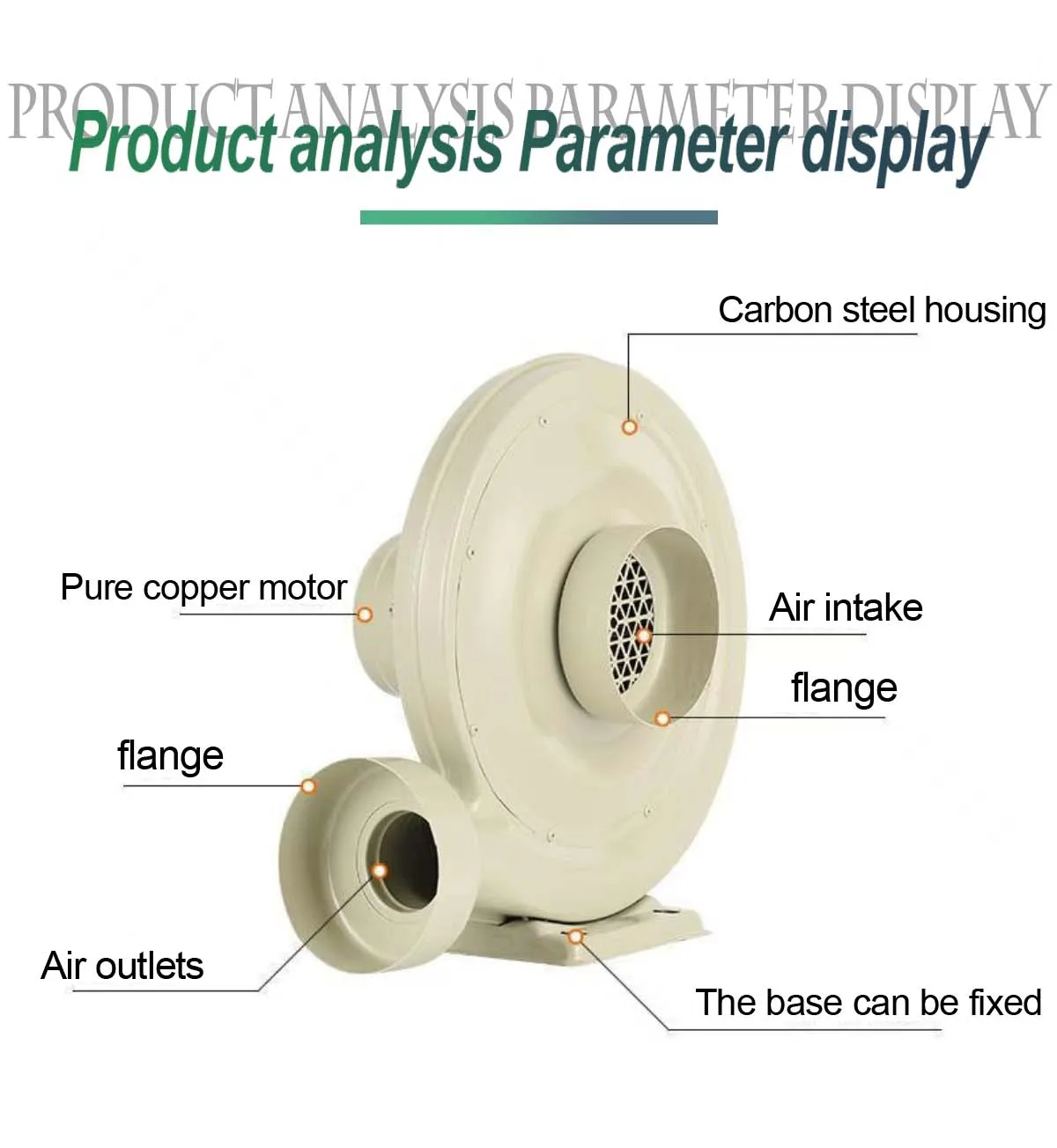 Electric Air Blower, Centrifugal, Co2 - detail 2